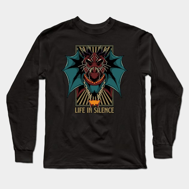 Life In Silence Long Sleeve T-Shirt by Kumilism